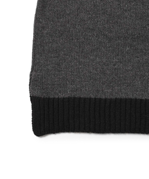 JUNRED（ジュンレッド）の「【一部店舗限定】スキッパーニットプルオーバー（ニット/セーター・メンズ・ライトグレー/ブラック/チャコールグレー・S/M/L）」の14枚目の写真