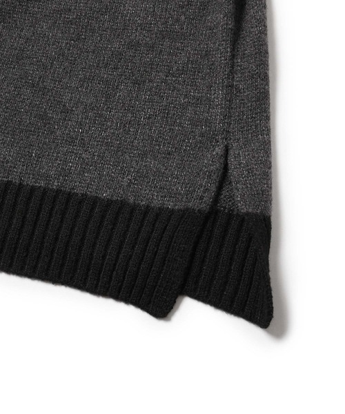 JUNRED（ジュンレッド）の「【一部店舗限定】スキッパーニットプルオーバー（ニット/セーター・メンズ・ライトグレー/ブラック/チャコールグレー・S/M/L）」の15枚目の写真