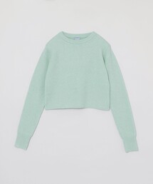 GREY LABEL クロップドアルパカ混ニット