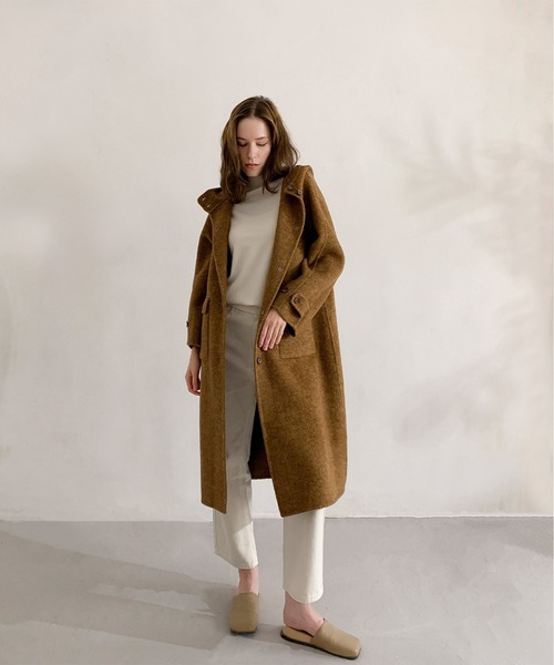 カジュアルラグジュアリー ウールフードコート（その他アウター