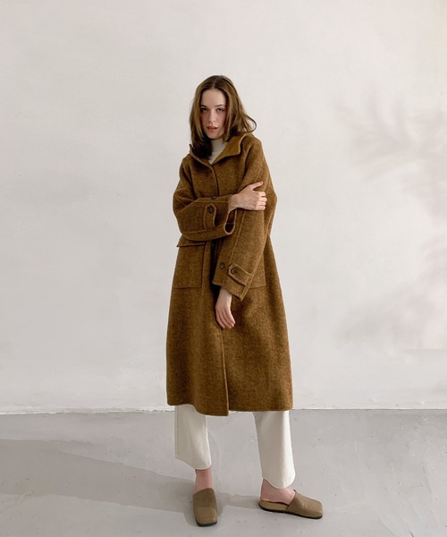 セール】カジュアルラグジュアリー ウールフードコート（その他