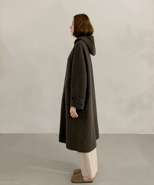 セール】カジュアルラグジュアリー ウールフードコート（その他