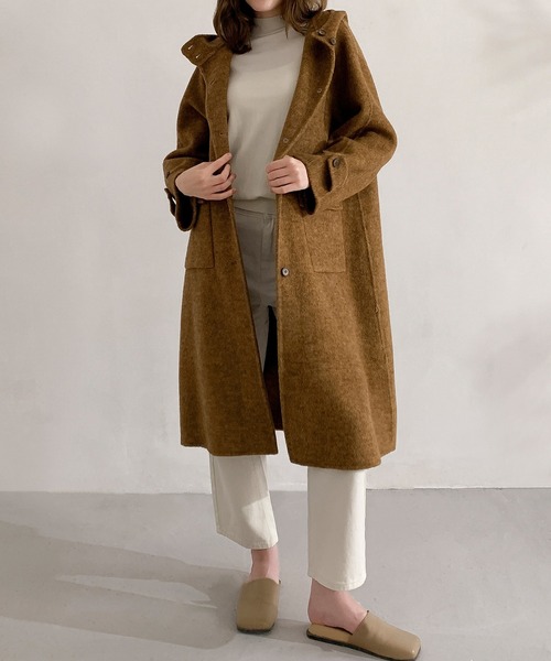 セール】カジュアルラグジュアリー ウールフードコート（その他