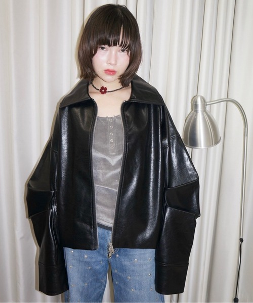 musubore（ムスボレ）の「【 select 】red flower bees choker / フラワービーズチョーカー（チョーカー・レディース・シルバー・FREE）」の4枚目の写真