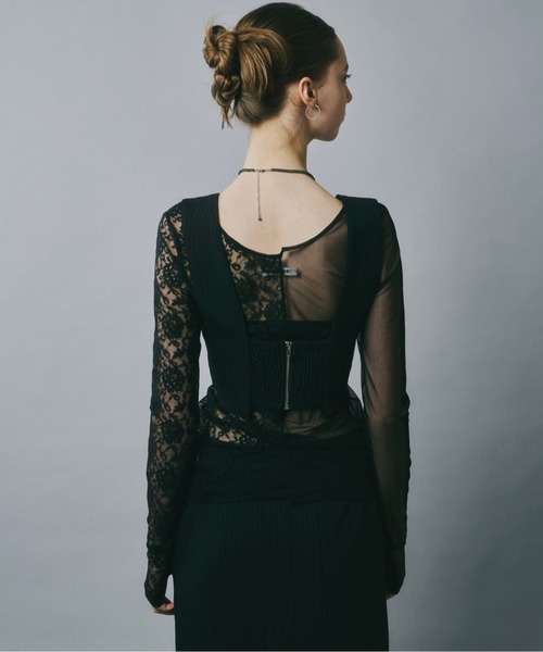 musubore（ムスボレ）の「【 select 】red flower bees choker / フラワービーズチョーカー（チョーカー・レディース・シルバー・FREE）」の12枚目の写真