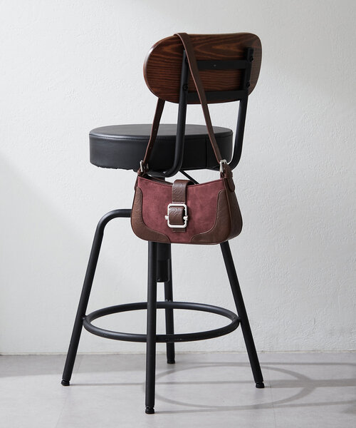 Mavie..7(メヴィセットゥ)の「【Mavie..7】異素材ショルダーBAG(ショルダーバッグ・レディース・ボルドー/ブラック・FREE)」の8枚目の写真