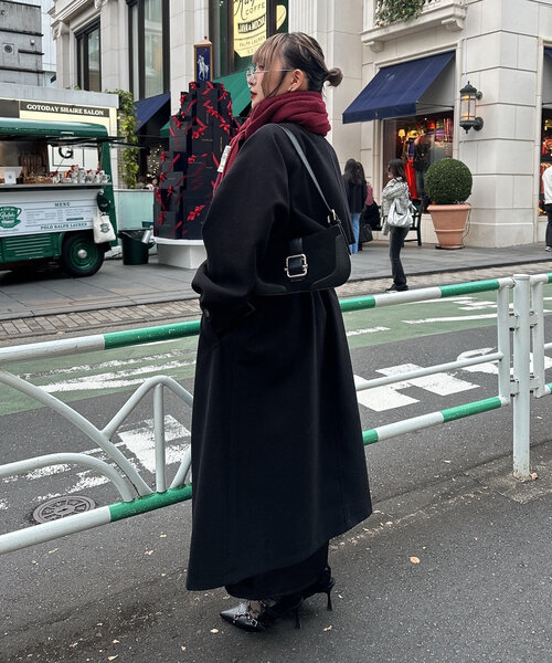 Mavie..7(メヴィセットゥ)の「【Mavie..7】異素材ショルダーBAG(ショルダーバッグ・レディース・ボルドー/ブラック・FREE)」の12枚目の写真