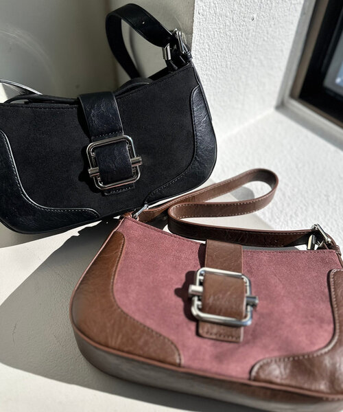 Mavie..7(メヴィセットゥ)の「【Mavie..7】異素材ショルダーBAG(ショルダーバッグ・レディース・ボルドー/ブラック・FREE)」の13枚目の写真
