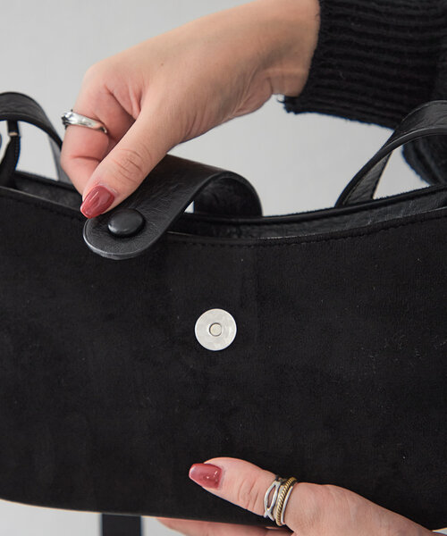 Mavie..7(メヴィセットゥ)の「【Mavie..7】異素材ショルダーBAG(ショルダーバッグ・レディース・ボルドー/ブラック・FREE)」の21枚目の写真