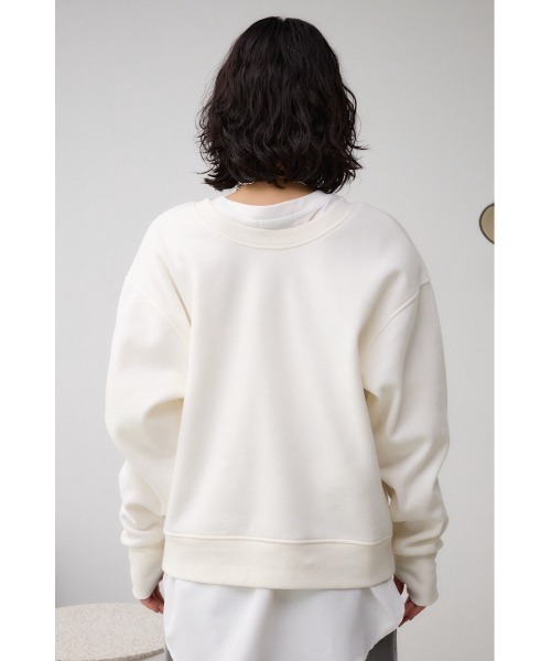 AZUL by moussy(アズールバイマウジー)の「ルーズスウェットトップス(スウェット・レディース・ブラック/アイボリー/グレー・FREE)」の16枚目の写真