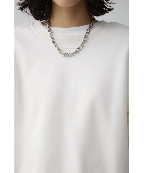AZUL by moussy(アズールバイマウジー)の「ルーズスウェットトップス(スウェット・レディース・ブラック/アイボリー/グレー・FREE)」の10枚目の写真
