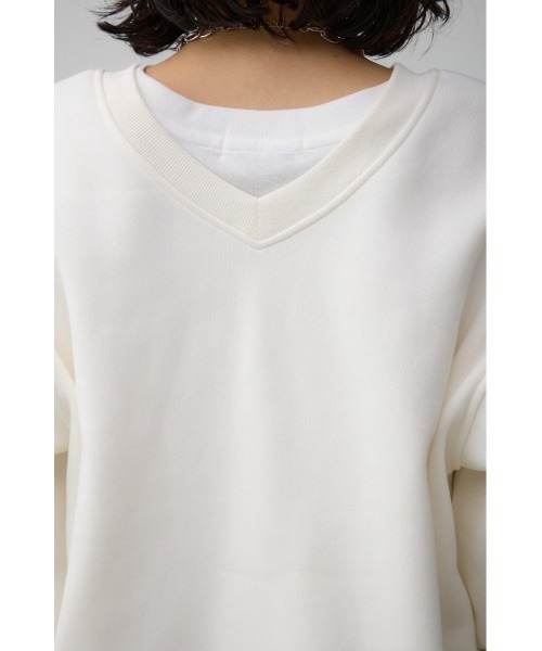 AZUL by moussy(アズールバイマウジー)の「ルーズスウェットトップス(スウェット・レディース・ブラック/アイボリー/グレー・FREE)」の11枚目の写真