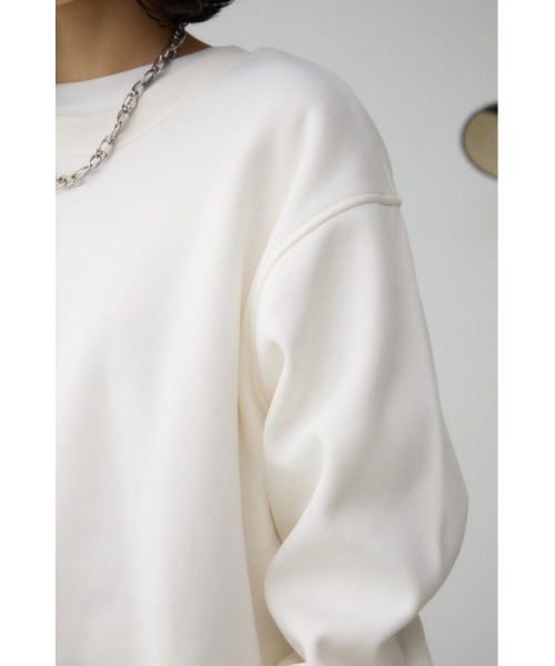 AZUL by moussy(アズールバイマウジー)の「ルーズスウェットトップス(スウェット・レディース・ブラック/アイボリー/グレー・FREE)」の12枚目の写真