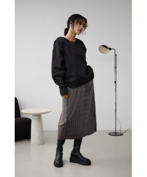 AZUL by moussy(アズールバイマウジー)の「ルーズスウェットトップス(スウェット・レディース・ブラック/アイボリー/グレー・FREE)」の19枚目の写真