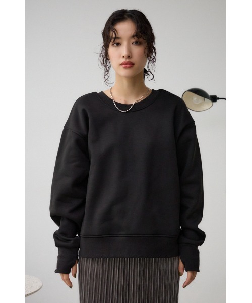 AZUL by moussy(アズールバイマウジー)の「ルーズスウェットトップス(スウェット・レディース・ブラック/アイボリー/グレー・FREE)」の20枚目の写真