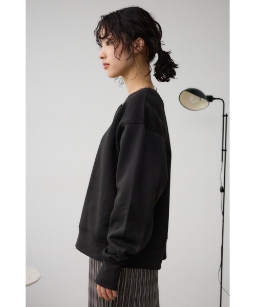 AZUL by moussy(アズールバイマウジー)の「ルーズスウェットトップス(スウェット・レディース・ブラック/アイボリー/グレー・FREE)」の21枚目の写真