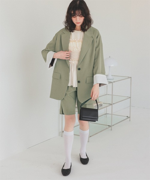 titivate(ティティベイト)の「ストレートシルエットハーフパンツ(その他パンツ・レディース・ブラック/ライトカーキ/ライトベージュ・L/M/S/MT)」の21枚目の写真