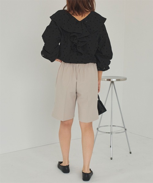 titivate(ティティベイト)の「ストレートシルエットハーフパンツ(その他パンツ・レディース・ブラック/ライトカーキ/ライトベージュ・L/M/S/MT)」の15枚目の写真