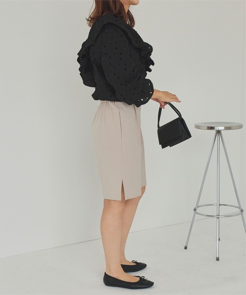 titivate(ティティベイト)の「ストレートシルエットハーフパンツ(その他パンツ・レディース・ブラック/ライトカーキ/ライトベージュ・L/M/S/MT)」の17枚目の写真