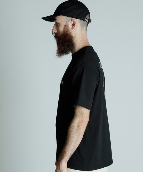 schott(ショット)の「Schott/ショット/T-SHIRT FIREWOLF/Tシャツ ファイアウルフ(Tシャツ/カットソー・メンズ・ブラック/ネイビー/ホワイト・2XL/XL/L/M)」の14枚目の写真