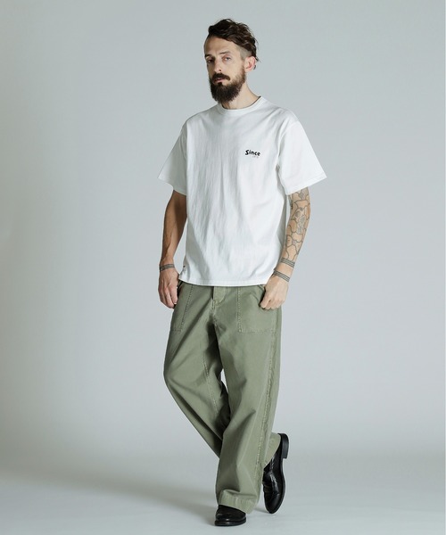 schott(ショット)の「Schott/ショット/T-SHIRT FIREWOLF/Tシャツ ファイアウルフ(Tシャツ/カットソー・メンズ・ブラック/ネイビー/ホワイト・2XL/XL/L/M)」の20枚目の写真