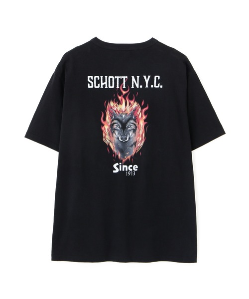 Schott ショット T-SHIRT FIREWOLF ファイアウルフ 半袖Tシャツ Schott/ショット/T-SHIRT FIREWOLF/Tシャツ ファイアウルフ（T