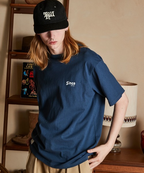 schott(ショット)の「Schott/ショット/T-SHIRT FIREWOLF/Tシャツ ファイアウルフ(Tシャツ/カットソー・メンズ・ブラック/ネイビー/ホワイト・2XL/XL/L/M)」の4枚目の写真
