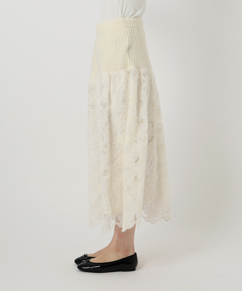 IENA LA BOUCLE Brocheレーススカート（スカート）｜IENA LA BOUCLE（イエナラブークル）