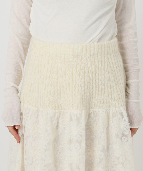 IENA LA BOUCLE Brocheレーススカート（スカート）｜IENA LA BOUCLE（イエナラブークル）