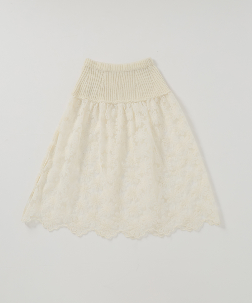 IENA LA BOUCLE Brocheレーススカート（スカート）｜IENA LA BOUCLE（イエナラブークル）