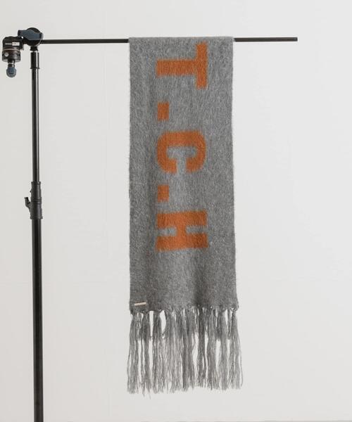 THE GOODLAND MARKET(ザグッドランドマーケット)の「cwtch RWS Wool fringe Scarf(マフラー・レディース・ブラウン/グレー/ブルー・FREE)」の2枚目の写真