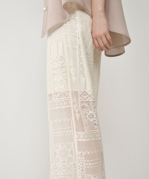 GRACE CONTINENTAL（グレースコンチネンタル）の「キカレースイージーパンツ（その他パンツ・レディース・キナリ/ブラック・36）」の6枚目の写真