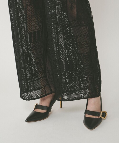 GRACE CONTINENTAL（グレースコンチネンタル）の「キカレースイージーパンツ（その他パンツ・レディース・キナリ/ブラック・36）」の13枚目の写真