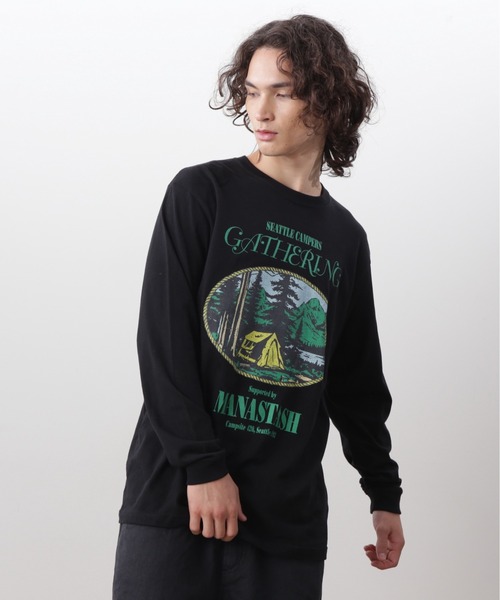 セール】MANASTASH/マナスタッシュ/ L/S TEE CAMPERS GATHERING