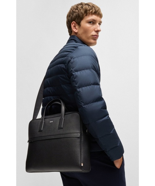 BOSS(ボス)の「ストラクチャード ドキュメントケース レタリングロゴ(ビジネスバッグ・メンズ・ベージュ/ブラック・ONESIZE)」の22枚目の写真
