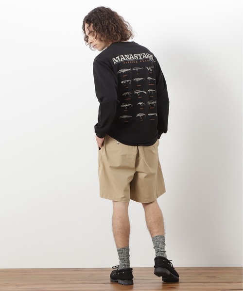 MANASTASH（マナスタッシュ）の「MANASTASH/マナスタッシュ/CiTee L/S TEE LURE/シティロンT ルアー（Tシャツ/カットソー・メンズ・レモンイエロー/ホワイト/ブラック・XL/L/M/S）」の11枚目の写真