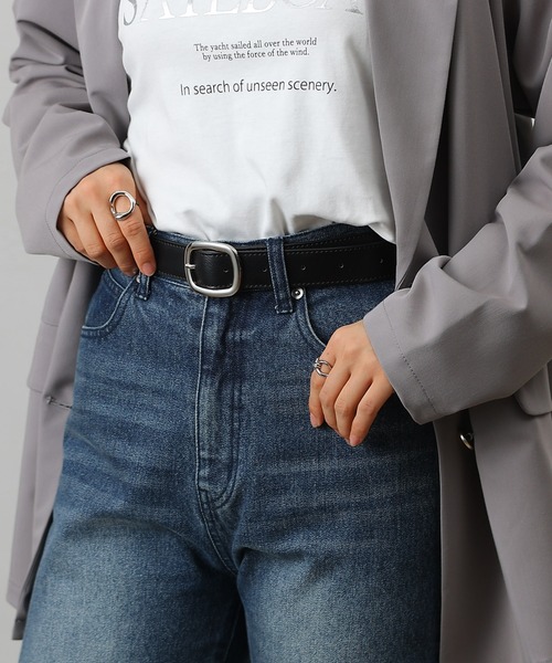 COLONY 2139（コロニートゥーワンスリーナイン）の「オブロングバックルベルト（ベルト・レディース・ブラック・FREE）」の5枚目の写真