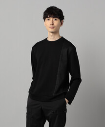COMME CA MEN（コムサメン）の「柄切り替えデザイン ロングスリーブ（Tシャツ/カットソー・メンズ）」