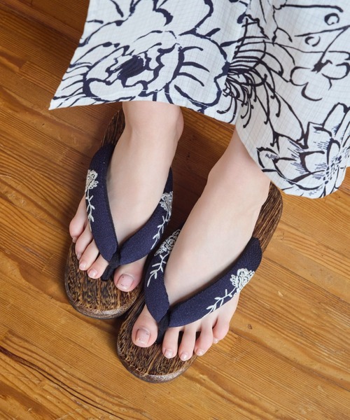 hinari × utatane浴衣セット 牡丹　ネイビー　新品未使用 ㅤ hinari × utatane 新作浴衣👘🤍 牡丹 / navy 着てます