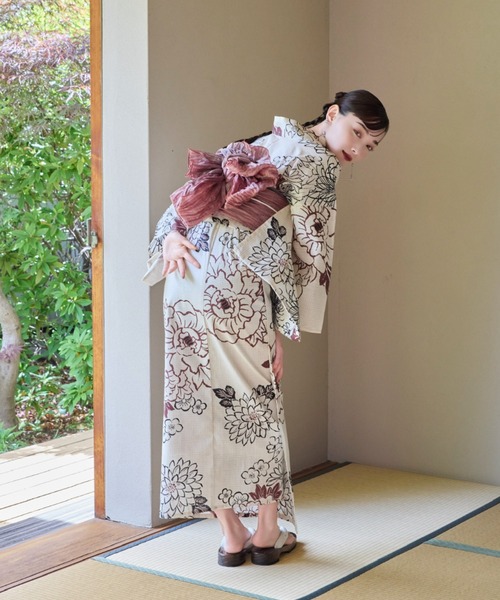 hinari（ヒナリ）の「hinari × utatane浴衣セット 牡丹（浴衣