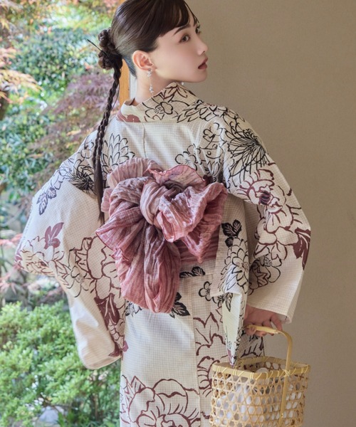 【最終値下げ早い者勝ち‼︎】hinari×utatane 浴衣・帯セット 紫陽花 最終値下げ早い者勝ち‼︎】hinari×utatane 浴衣・帯セット