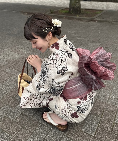 hinari × utatane浴衣セット 牡丹 セール】hinari × utatane浴衣セット 牡丹（浴衣）｜hinari