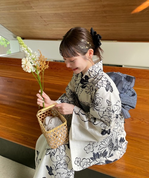 hinari × utatane浴衣セット 牡丹 セール】hinari × utatane浴衣セット 牡丹（浴衣）｜hinari
