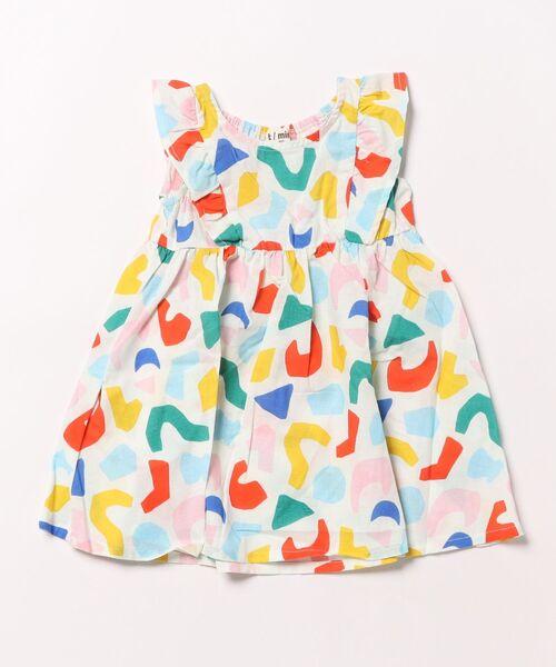 TARKER（ターカー）の「幾何学柄ワンピース（ワンピース・キッズ・オフホワイト/ブラック・80/90/100/110/120/130）」の16枚目の写真