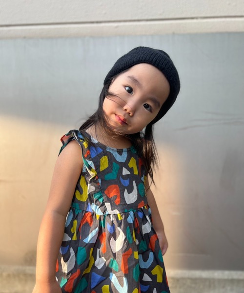 TARKER（ターカー）の「幾何学柄ワンピース（ワンピース・キッズ・オフホワイト/ブラック・80/90/100/110/120/130）」の8枚目の写真