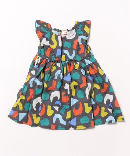 TARKER（ターカー）の「幾何学柄ワンピース（ワンピース・キッズ・オフホワイト/ブラック・80/90/100/110/120/130）」の17枚目の写真