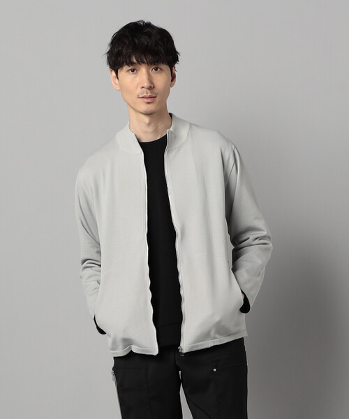 COMME CA MEN(コムサメン)の「スタンドネック ジップニット(ニット/セーター・メンズ・グレー/ブラック・M/L)」の6枚目の写真