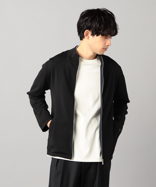COMME CA MEN(コムサメン)の「スタンドネック ジップニット(ニット/セーター・メンズ・グレー/ブラック・M/L)」の9枚目の写真