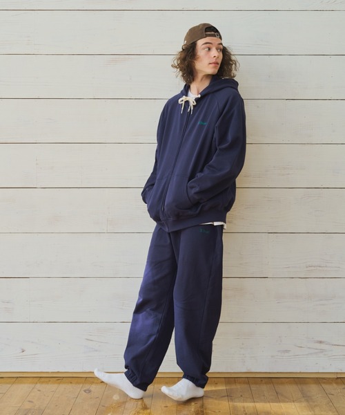 BROKEN BASE（ブロークンベース）の「スモールロゴスウェットパンツセットアップ（スウェットパンツ・メンズ・ブラック系/ネイビー/杢グレー/ネイビー系1/ブラック系1/グレー系1・SMALL/MEDIUM/LARGE）」の19枚目の写真