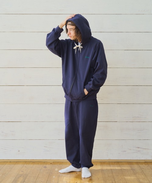 BROKEN BASE（ブロークンベース）の「スモールロゴスウェットパンツセットアップ（スウェットパンツ・メンズ・ブラック系/ネイビー/杢グレー/ネイビー系1/ブラック系1/グレー系1・SMALL/MEDIUM/LARGE）」の21枚目の写真